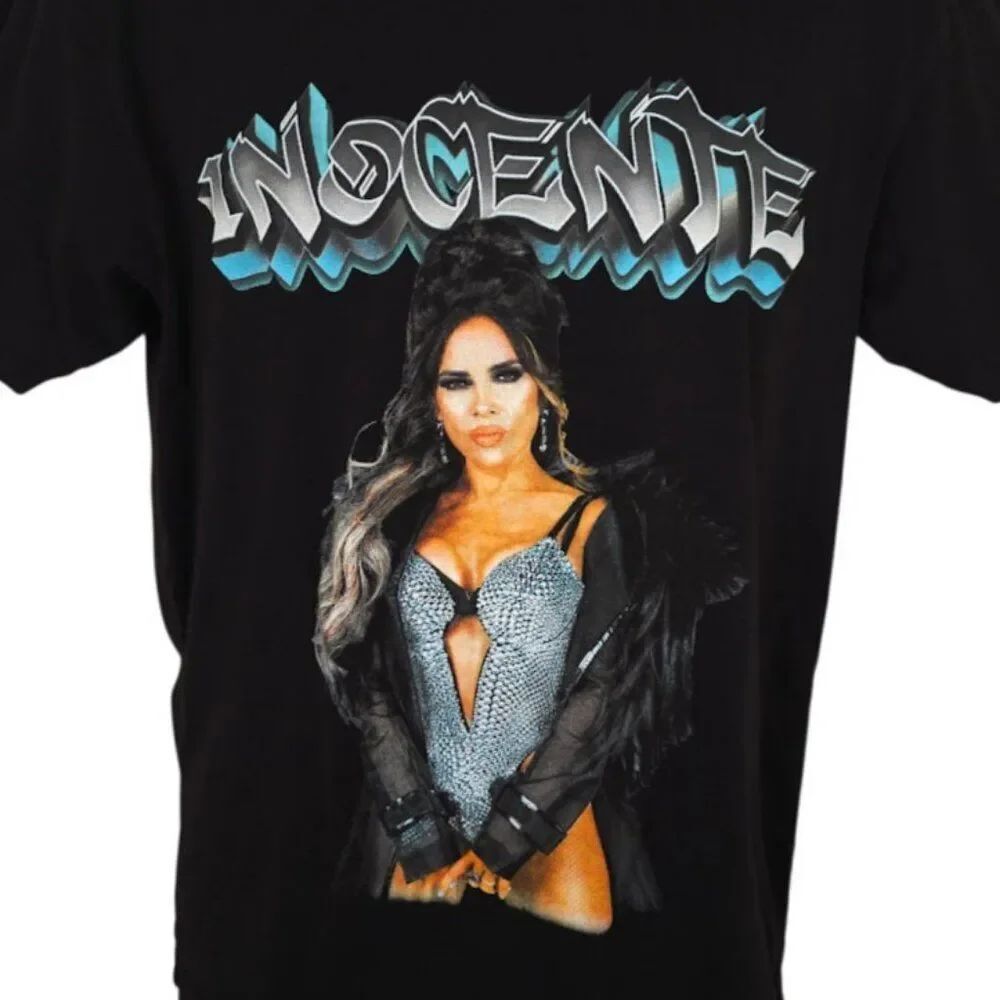 Gloria Trevi T Shirt Mens Size Medium Black Inocente Album Tour Made In USA